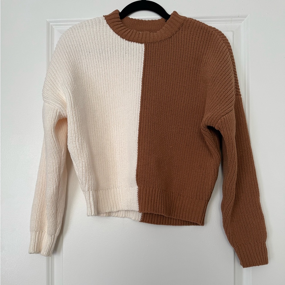 Abercrombie & Fitch Spliced Classic Crew Sweater - XS